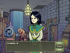 Blonde big tits teacher gives handjob and titty fuck to nerd student in classroom with licking and cumshot