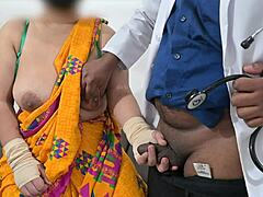 doctor checking telugu aunty boobs in hospital with nurse patient care