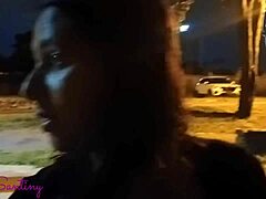 I Feel So Thrilled As Black Secretary Sucks Big Cock In Square At Dinner Time