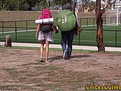 My aussie girlfriend sucks cock so good, fingering her hairy pussy till creampie 😏🍆