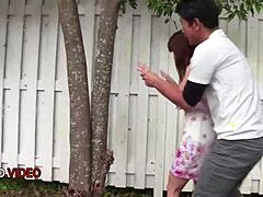 So this mature sultry Asian beauty Miu Suzuha gives a blowjob outdoors with cumshot and pussy licking.