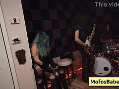 horny busty brunette teen 18+ seduces sound guy and sucks his dick with nia bleu brett maker