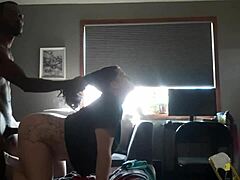 Blacksugga, you hitting nextdoorlustbunny bent over in midday doggystyle like that? This black interracial neighbor action is intense!