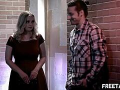 Whoa, I picked up this big tits blonde Codi Vore at the night club and now she's naked in my hotel room for hardcore creampie roleplay!