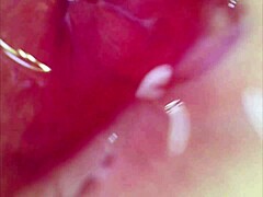 real pussy orgasm contractions with sperm inside under microscope