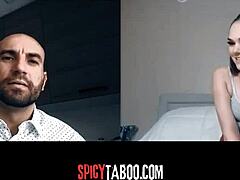 Hey horny stepdaughter, what naughty things are you showing stepdad on this video call?