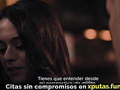 Blonde and Brunette Milfs in Threesome Sex with Stepson as European Taboo Family Fuck in Spanish Sub