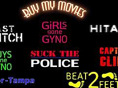 Ready for your Tampa University entrance physical, Zombae? Spread those shaved pussy lips wide in leggings and gloves.