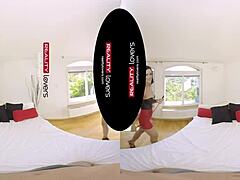 Blonde fetish milfs in heels and latex bend over for doggystyle threesome action