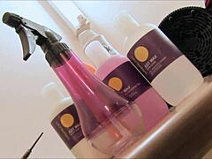 Blonde With Big Boobs And Fishnets Gets Fucked By Big Cock In Lingerie