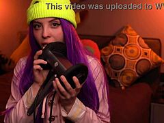 moona whispers soothing asmr ear licks in intimate session.