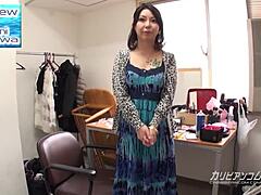 Lewd Mature Japanese Bombshell Drenched in Thick White Semen