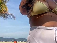 Hey did you notice these shorts flashing my big beach pussy so obviously!