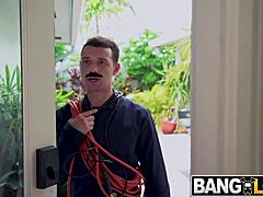 Arietta's perfect pink pussy craves big tits blowjob pounding