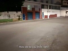 Alley stranger fuck close-up tits bounce pov street sex!