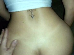 Alley stranger fuck close-up tits bounce pov street sex!