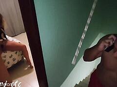 Sitting Hot On Best Friend's Big Dick Boyfriend. Brazilian Latina Creampie Ride