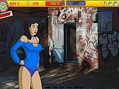 hg girl licks wonder woman parody in old hentai