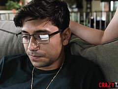 Horny BIG TITS Teen Stepsis Leana Lovings FUCKED by Stepbro BIG COCK!