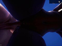 Big white cock craves her curvy black milf pussy on beach... ready for that facial finish?