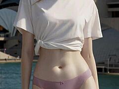 Ever modeled panties barefoot at Sydney Opera House?