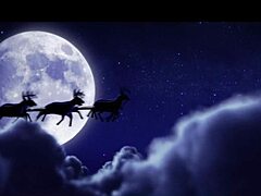 Desperate cougar stepmom chokes on son's monster cock then rides for christmas creampie pov