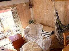 stunning leggy wife screams orgasms while hubby's away in paris