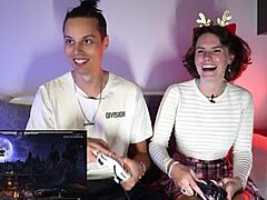 hey wanna play strip ps4 game with this big titted milf teacher monster cock reveal?