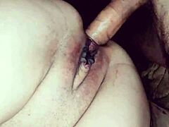 mature skinny wife tries anal in homemade clip