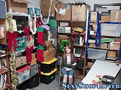 Ginger teen caught sucking in shop gets facial