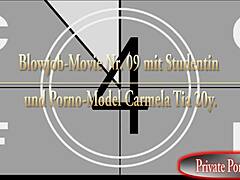 German Teen Student Carmela Tia Sucks Facial Cumshot Toys Masturbation Perversion