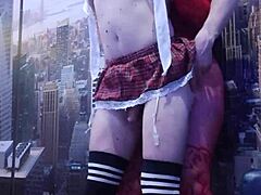 Big Ass Brunette Mature Milf Fucks Hot Student's Ass Doggy Gaping