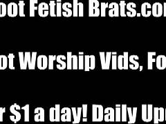 come lick worship every toe on my perfect feet you dirty little foot freak slave