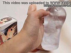 Clear tight onahole squeezes cock like new teacher hinase sensei