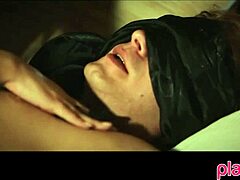 blindfolded teen pornstar blows old guy in sex motel room