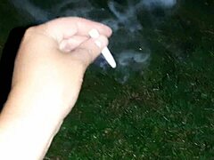 first i share a smoke with this stranger then my pussy for her tongue