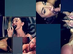 Gloryhole babe with big tits slurps sloppy cocks deep 😛💦🍆