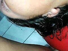 Nalgona Rams Huge Dildo Deep