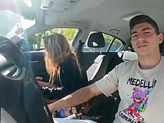 morena cachonda folla conductor taxi paga viaje luna black