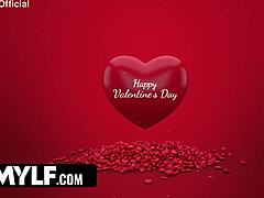 anna milf drenched in cum shower from neighbor and stepson on valentine's