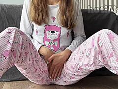 Petite Asian 18yo Babe Squirts Closeup Teasing Small Boobs Orgasm