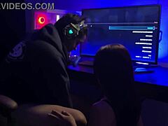 Wife Boldly Competes in Femdom Handjob Game Against Spider-Man 2