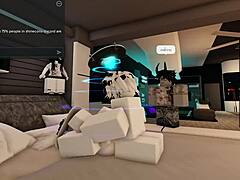 playing roblox turns into wild thai rough sex adventure online