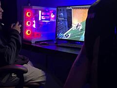 Wife Boldly Competes in Femdom Handjob Game Against Spider-Man 2