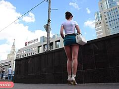 jeny smith flashes her cute ass in public upskirt 😘