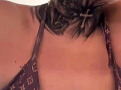 Gym Amateur Dripping Wet Down Legs