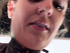 Gym Amateur Dripping Wet Down Legs