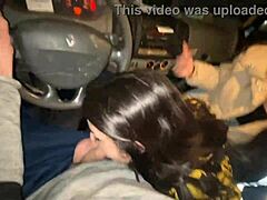 wanna watch double deepthroat blowjob in driving van?