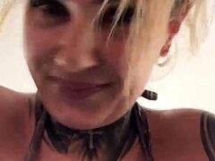 Gym Amateur Dripping Wet Down Legs