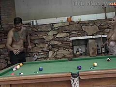 hot blonde's big tits bounce on monster cock at pool 😍🍆💦